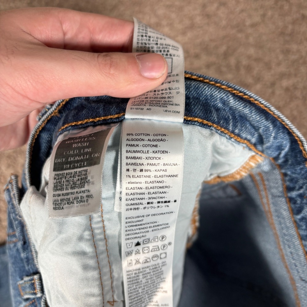 Levi's 501 Original Fit Button Fly Jeans Women's 31x30 Blue Denim - Picture 6 of 9